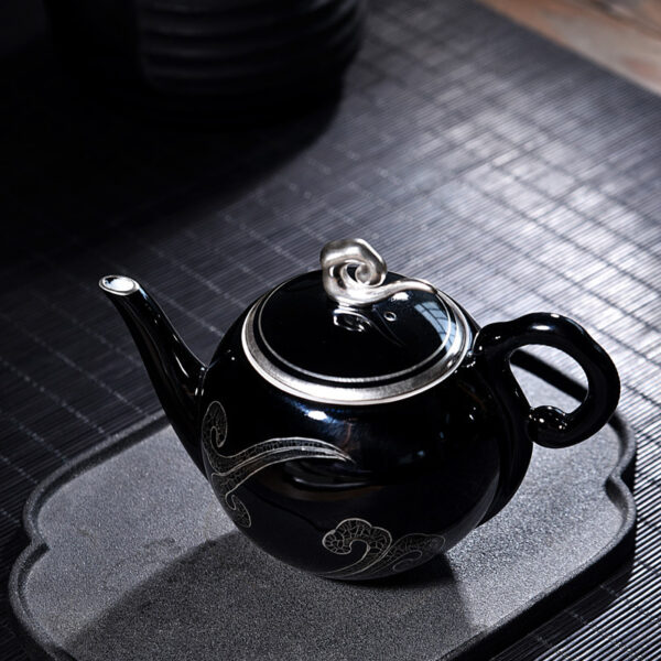 Silver pot set household tea set Xiangyun tea - Image 3