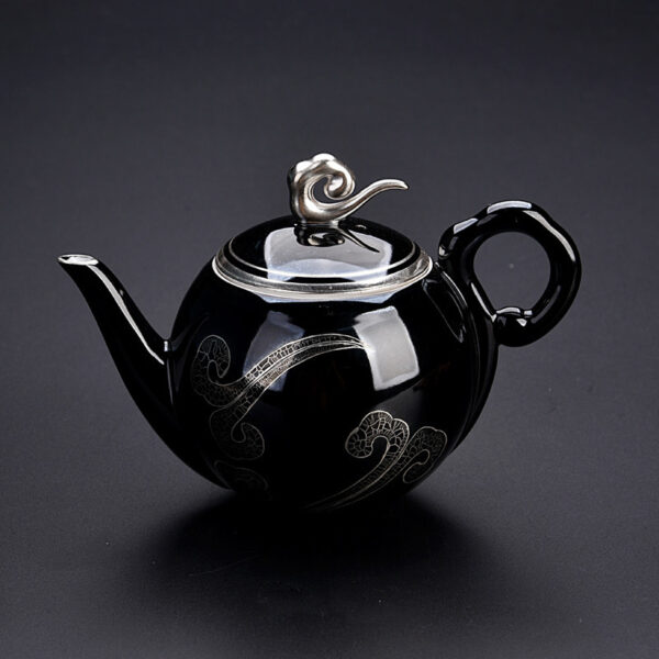 Silver pot set household tea set Xiangyun tea - Image 2