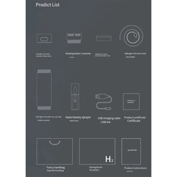 Oxygen-enriched Water Glass High Concentration 9000PPb Hydrogen-rich - Image 6