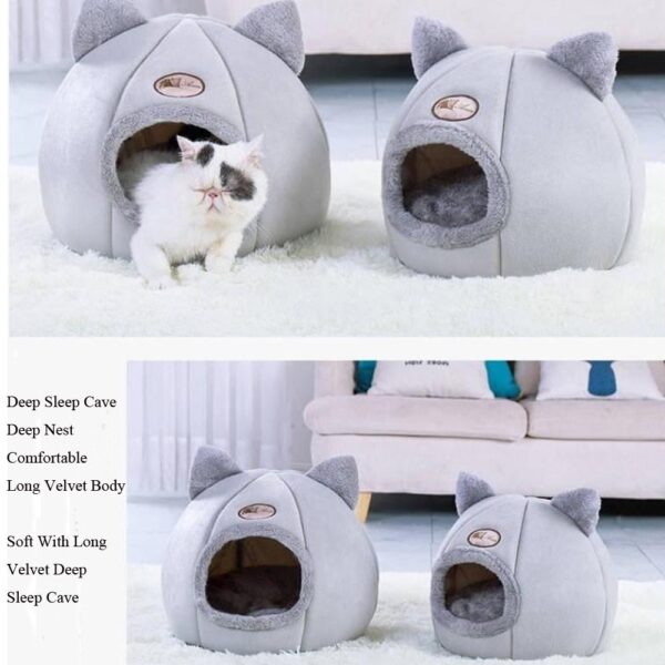 Winter Nest For Cats Warm And Cold Proof For The Home Large Size Fully Enclosed Sofa - Image 5