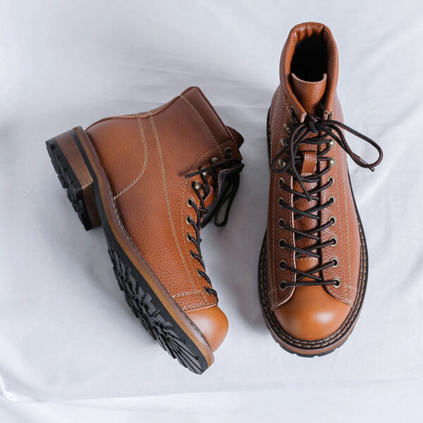 Men's High Top British Style Martin Boots - Image 6