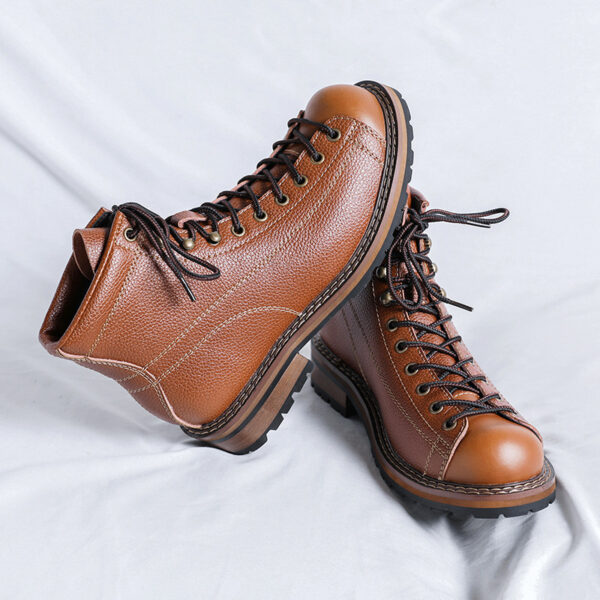 Men's High Top British Style Martin Boots - Image 5