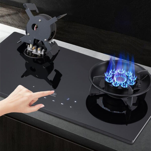 The Flip Of The Household Smart Touch Screen Gas Cooker Is Easy To Clean