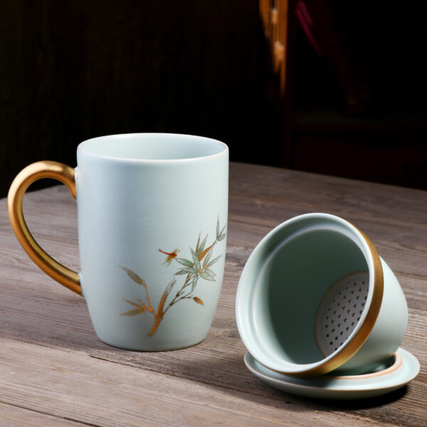 Office  Tea Set Ceramic Creative Tea Cup - Image 5