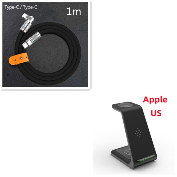 3 In 1 Fast Charging Station Wireless Charger Stand Wireless Quick Charge Dock For Phone Holder - Image 10